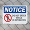 Signmission Do Not Enter While In Operation OSHA Notice Sign, Plastic, 10in W x 7in L, 2PK OS-2PACK-NS-P-710-L-11256 - alternate 4